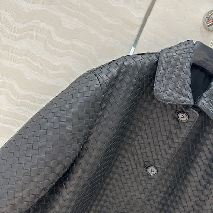 BV Jacket in Dark Brown Lambskin
