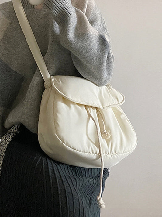 Simple Casual Solid Color Soft Bags Accessories