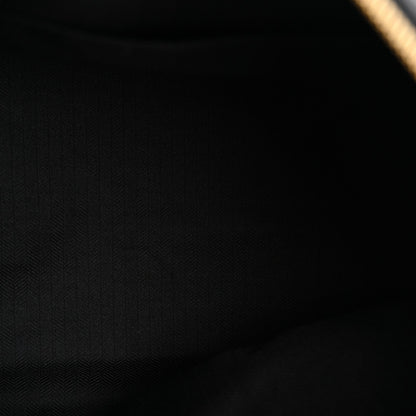 Jacquard Anagram Calfskin Medium Cubi Bag Anthracite Black
