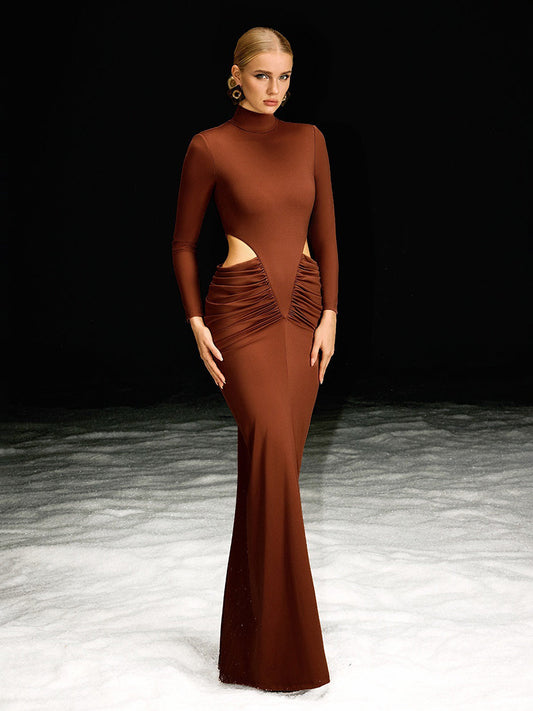 Belinda High Neck Cutout Maxi Dress