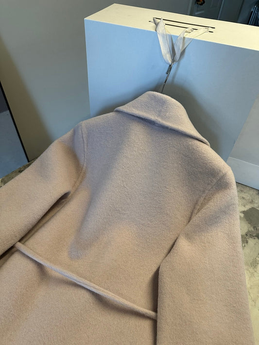 MAX MARA 25S CASHMERE COAT WITH FOX FUR TRIM 205