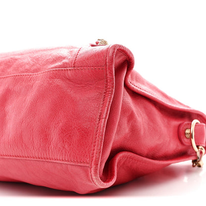 Agneau Giant 12 Rose Gold Hardware City Rouge Coquelicot