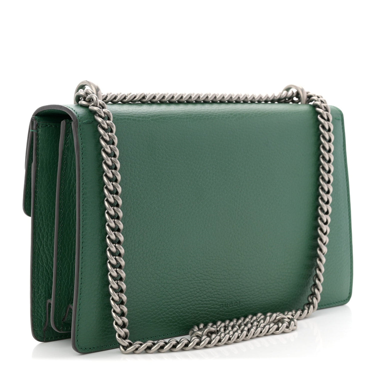 Pebbled Calfskin Small Dionysus Shoulder Bag Emerald