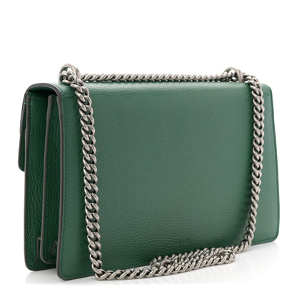 Pebbled Calfskin Small Dionysus Shoulder Bag Emerald