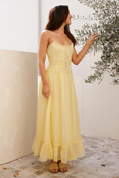 Understand It Maxi Dress Yellow