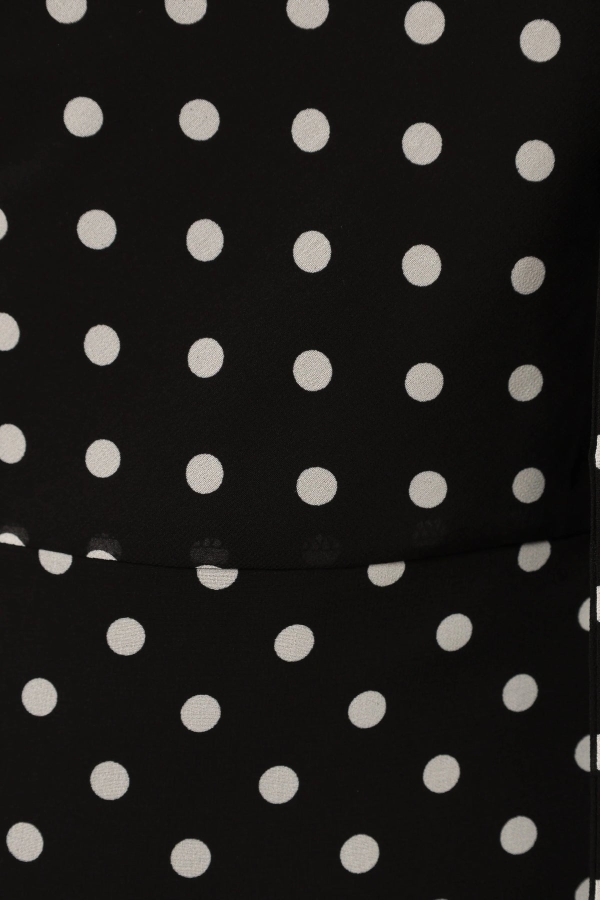 Francesca Midi Dress - Black Polka Dot