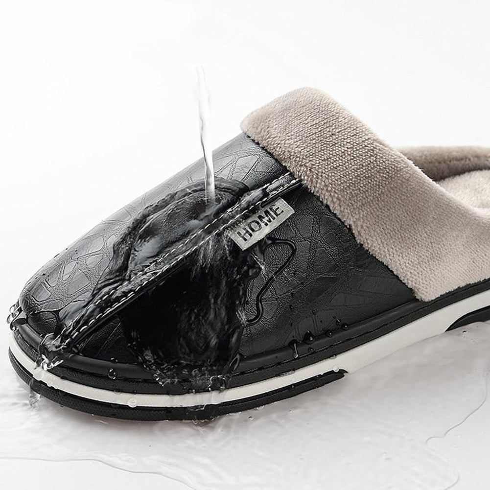 Waterproof Non-Slip Plush Slippers