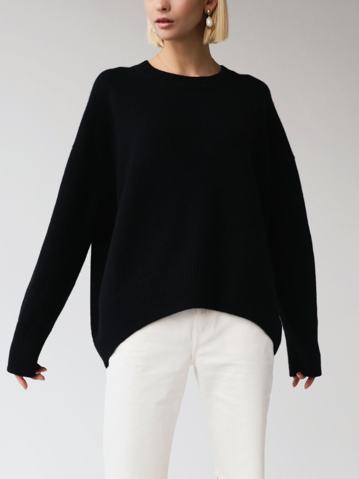 Knit Sweater And Pleated Skirt Set Soft