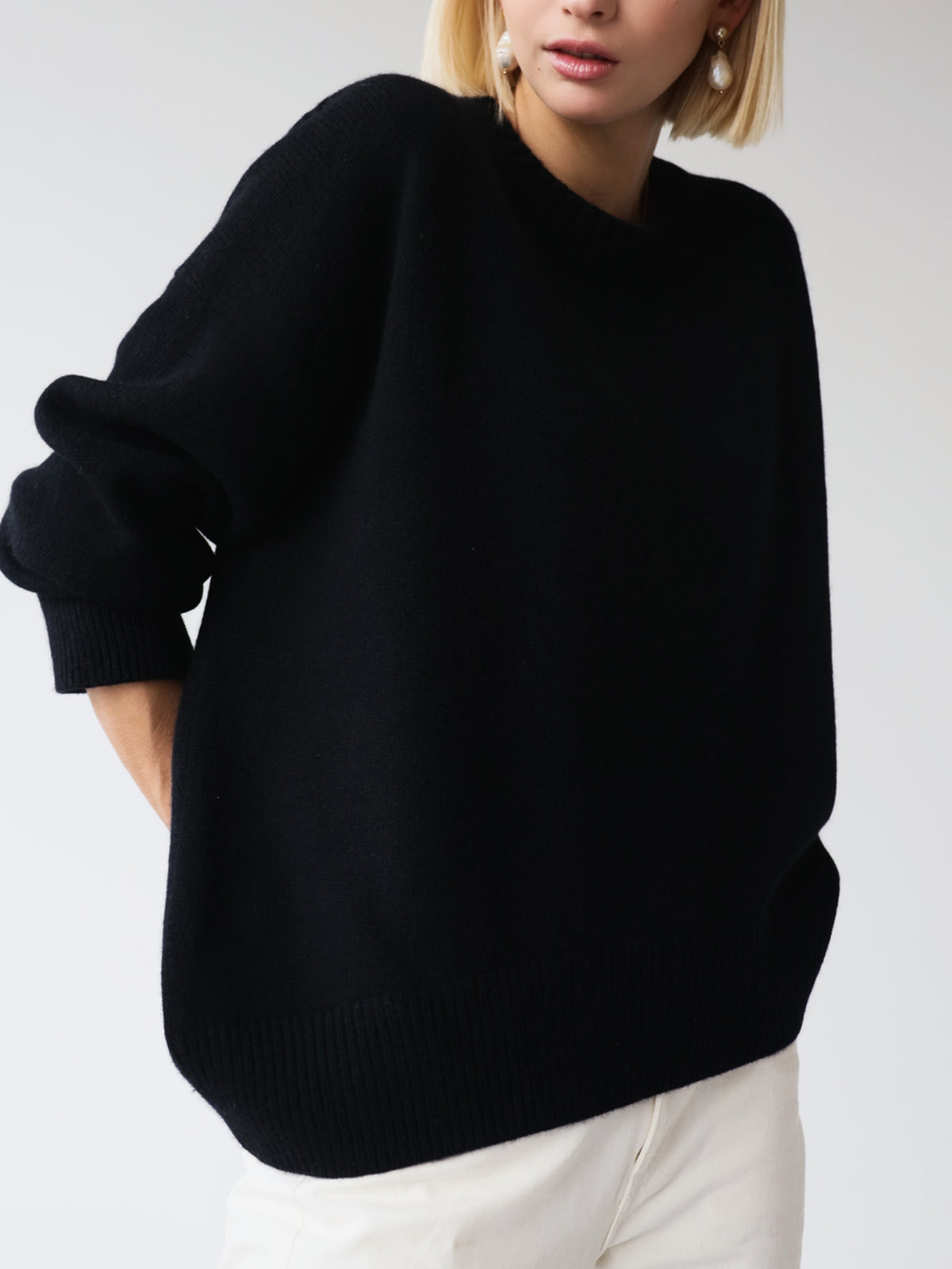 Knit Sweater And Pleated Skirt Set Soft