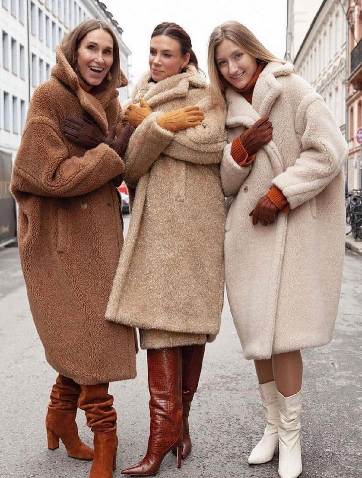 Milena Eco Fur Bear Coat