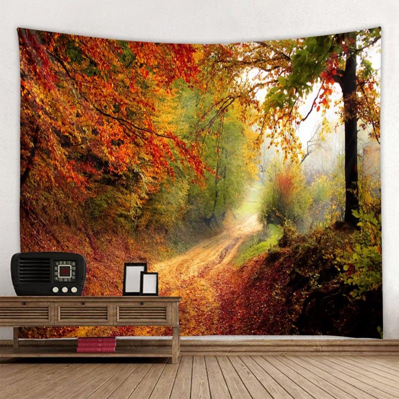 Beautiful Natural Forest Printed Large Wall Tapestry Cheap Hippie Wall Hanging Bohemian Wall Tapestries Mandala Wall Art Decor