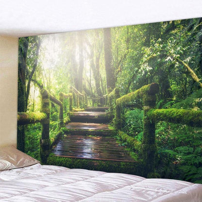 Beautiful Natural Forest Printed Large Wall Tapestry Cheap Hippie Wall Hanging Bohemian Wall Tapestries Mandala Wall Art Decor