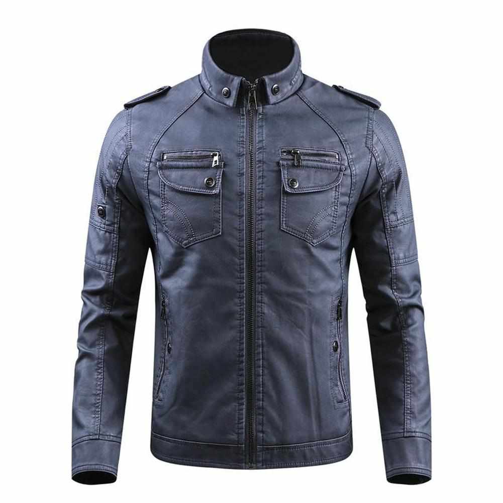 North Royal Leather Fleece Jacket