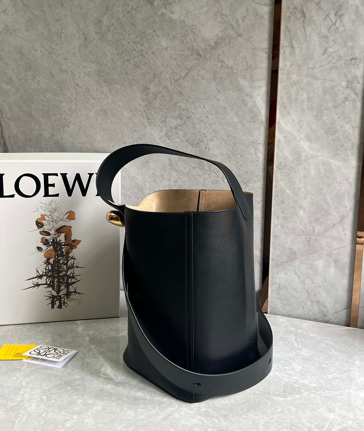 Loewe Women's Black Pebble Bucket Mini