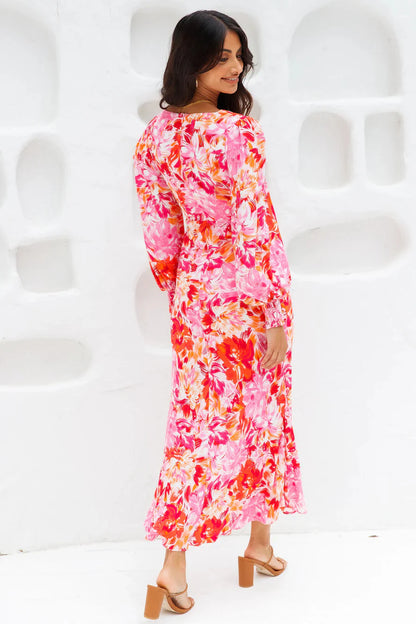 Flowery Thoughts Midi Dress Floral