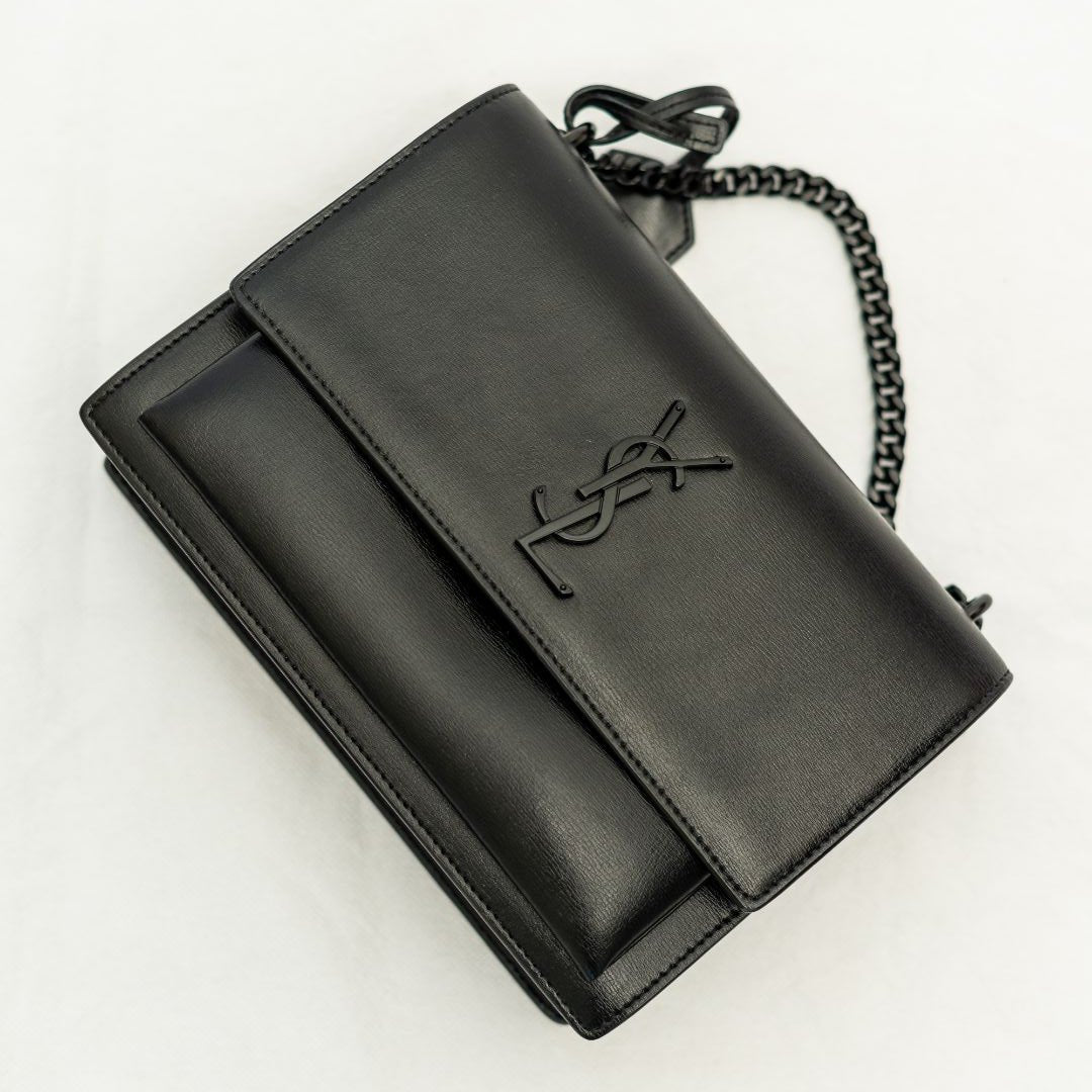 Saint Laurent sunset medium in smooth leather