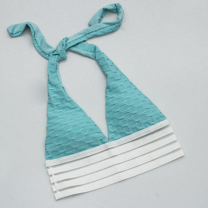 Sexy Deep V-Neck Halter Workout Women Bar Women Clothing 11 Color