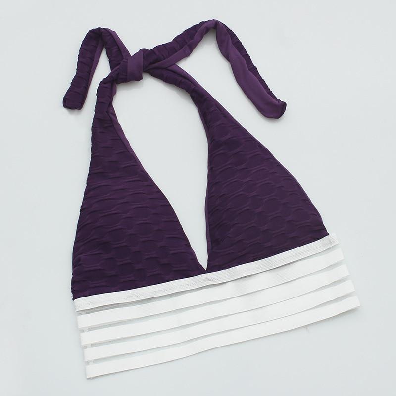 Sexy Deep V-Neck Halter Workout Women Bar Women Clothing 11 Color