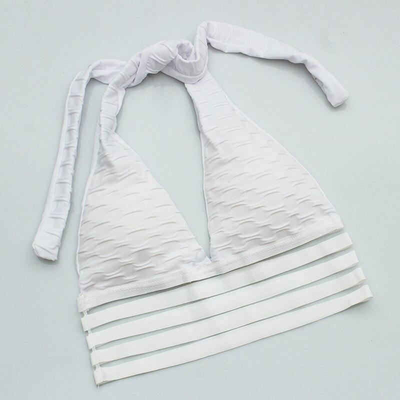 Sexy Deep V-Neck Halter Workout Women Bar Women Clothing 11 Color