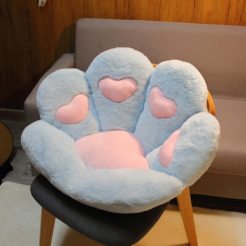 Chair Cushions, Cute Cat Paw Shape Plush Seat Cushions For Home Office Hotel Café New Style 2021