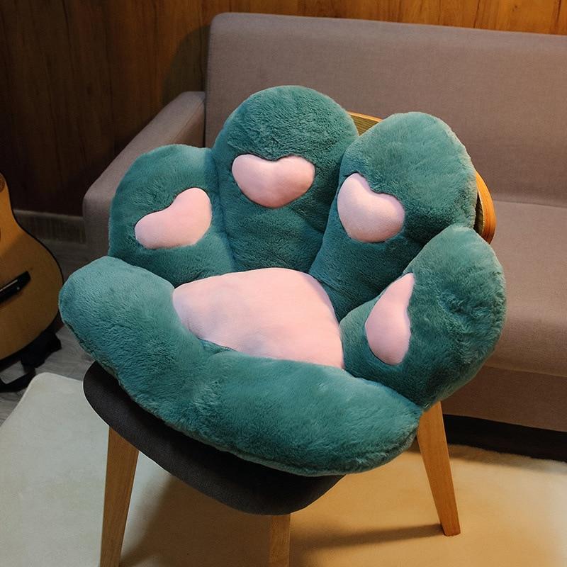Chair Cushions, Cute Cat Paw Shape Plush Seat Cushions For Home Office Hotel Café New Style 2021