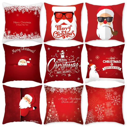 Christmas Cushion Cover Merry Christmas Decorations For Home Christmas Ornament Navidad Noel Xmas Gifts Happy New Year