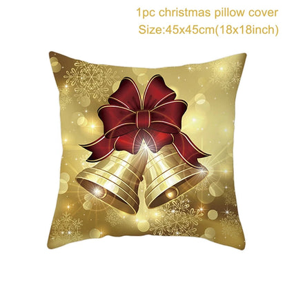 Christmas Cushion Cover Merry Christmas Decorations For Home Christmas Ornament Navidad Noel Xmas Gifts Happy New Year