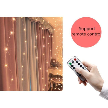 Christmas Decorations For Home 3M Curtain String Light Flash Fairy Garland Home Decor Navidad 2021 Xmas Decoration New Year 2022