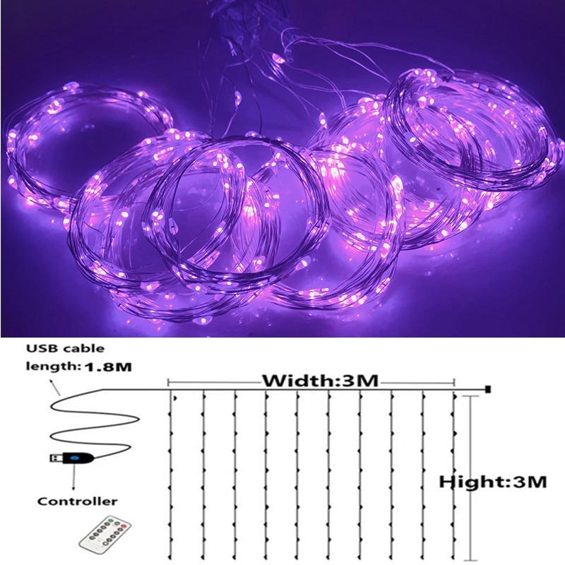 Christmas Decorations For Home 3M Curtain String Light Flash Fairy Garland Home Decor Navidad 2021 Xmas Decoration New Year 2022