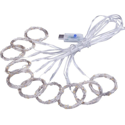 Christmas Decorations For Home 3M Curtain String Light Flash Fairy Garland Home Decor Navidad 2021 Xmas Decoration New Year 2022