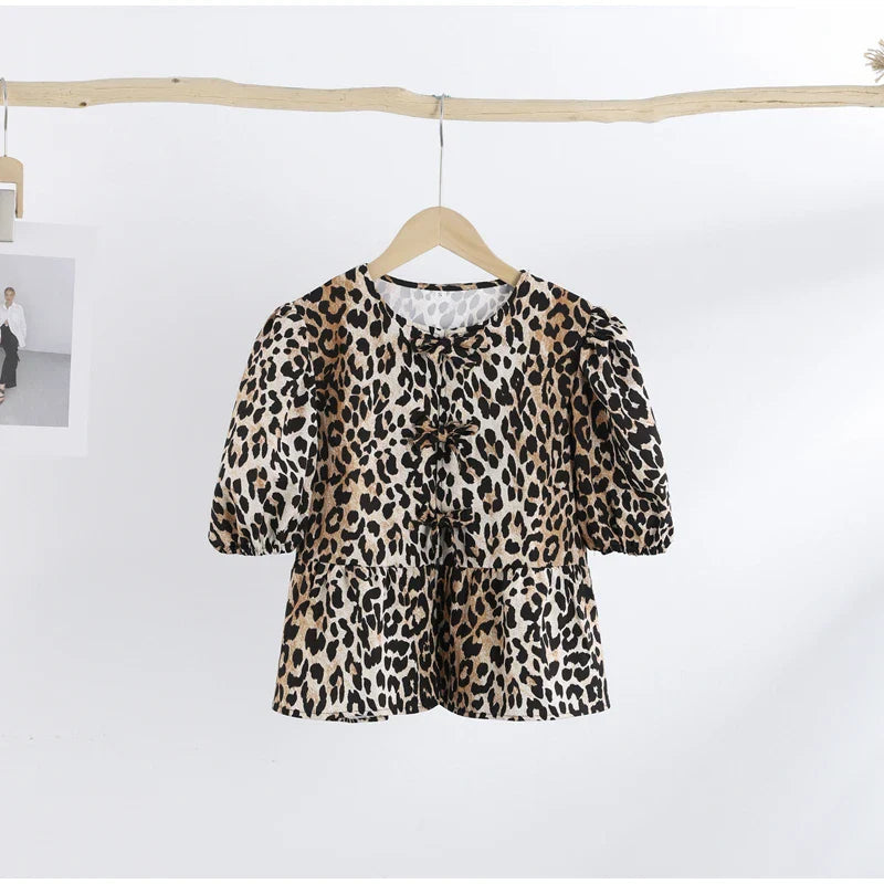 Cotton Line Tops Women Lace Up V-Neck Loose Solid Shirts Female 2024 Summer New Long Sleeves Fashion Casual Soft Shirt Lady