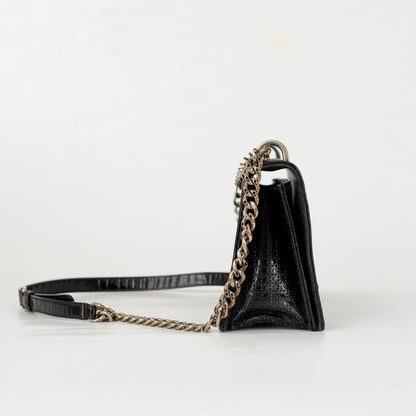 Dior Black Micro Cannage Diorama Medium Handbag