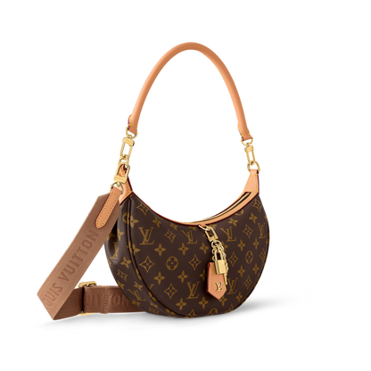LOUIS VUITTON Looping Brown M12939 Monogram Bag 11 x 5.9 x 2.8 in