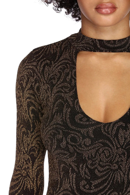 Extravagant Glitter Mini Dress