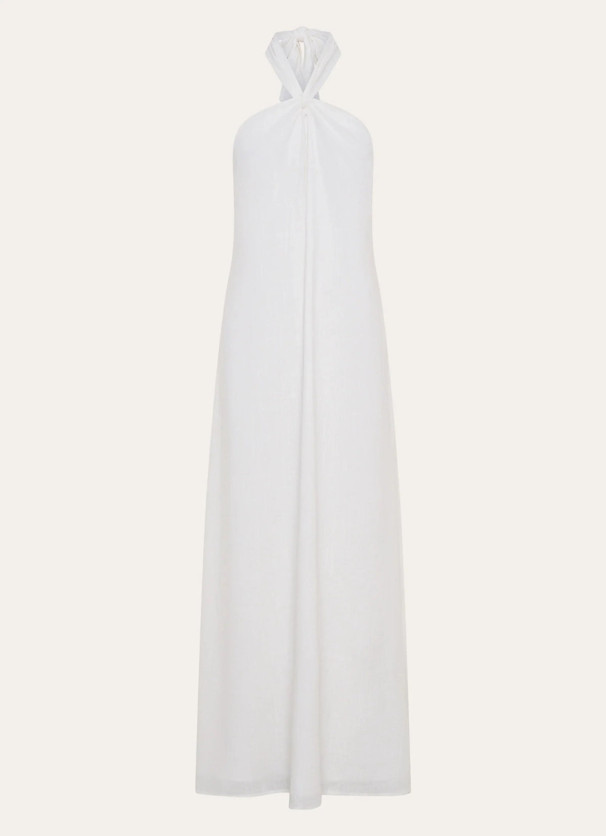 Golden Child Linen Maxi Dress - White