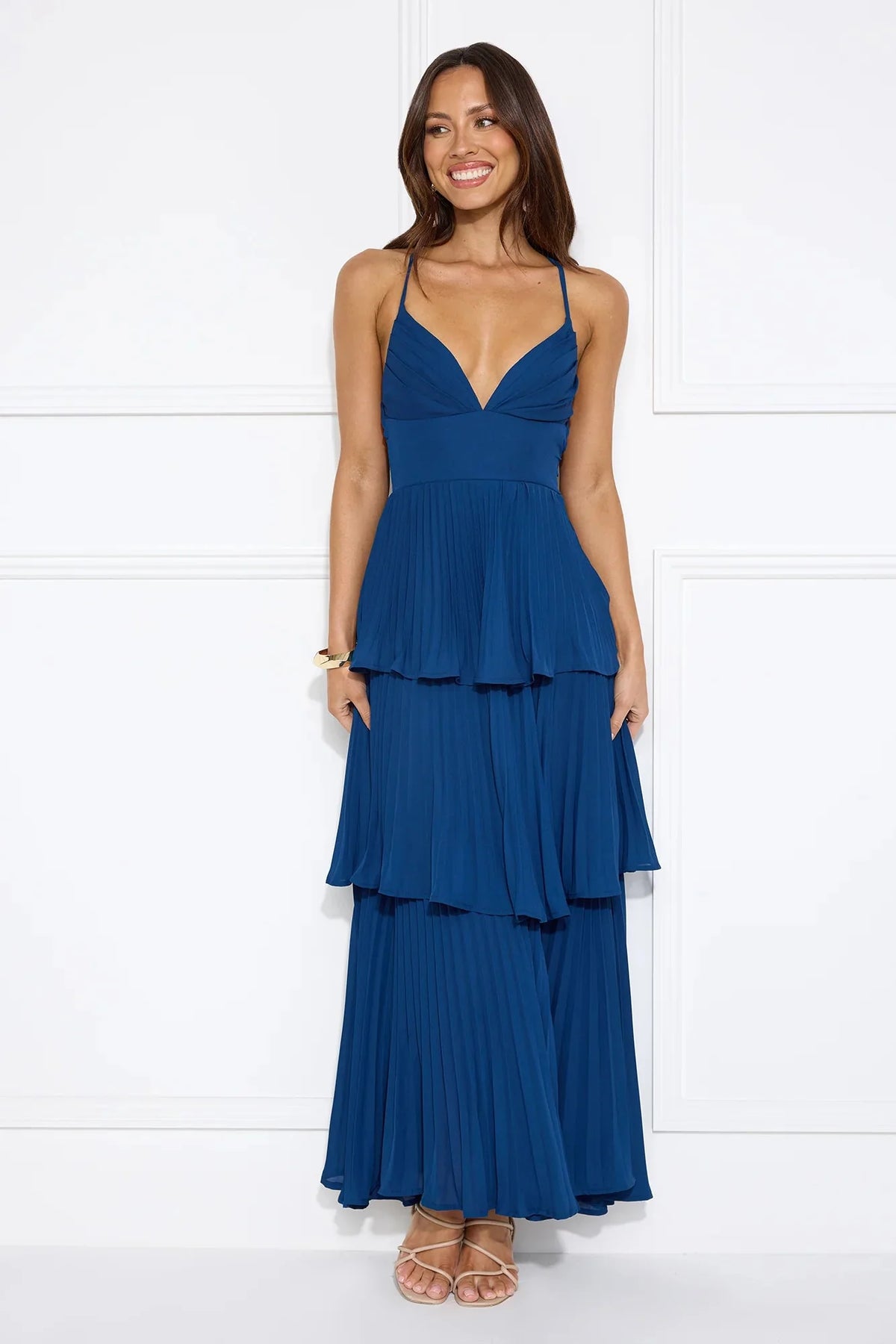 Fashionably Ever After Maxi Dress Navy