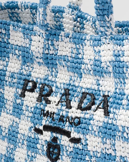 PRADA  Large crochet tote bag