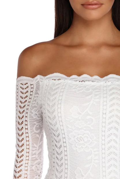 Crocheted With Love Off Shoulder Dress