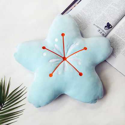 Cherry Blossoms Stuffed Flower Plush Cushion Girly Room Decor Sunflower Pillow Pink Flower For Girls Bedroom Seat Pillow