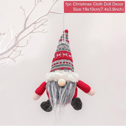 Gnome Christmas Faceless Doll Merry Christmas Decorations For Home Cristmas Ornament Xmas Navidad Natal New Year
