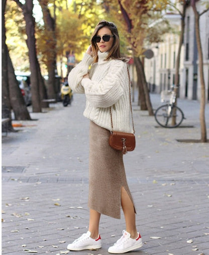 Knit Midi Skirt