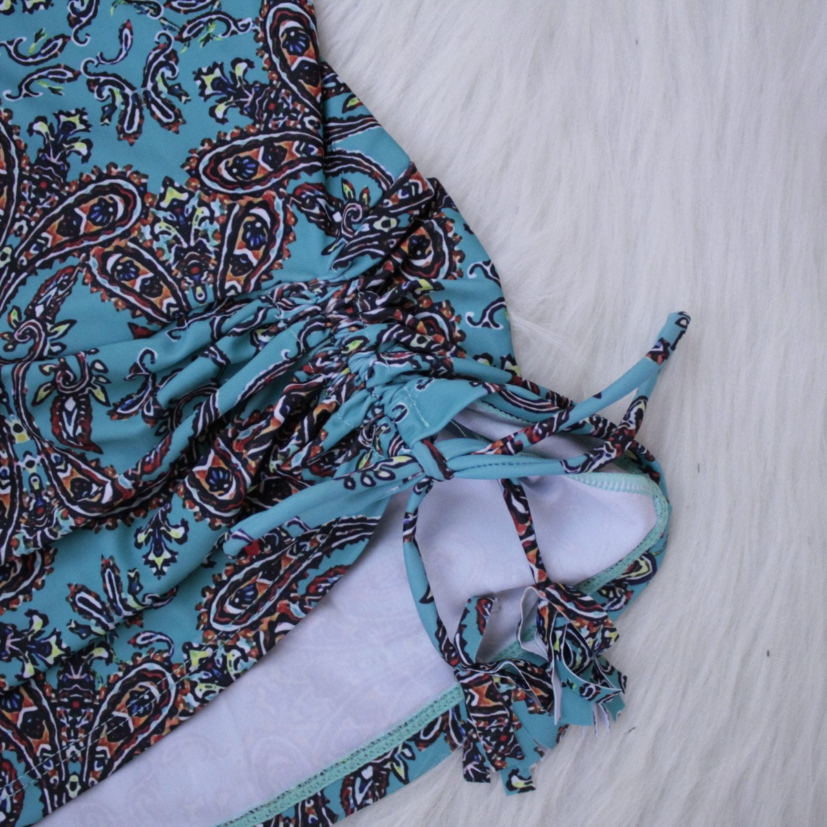 Women'S Two Piece Print Bikini Vintage Swimsuit