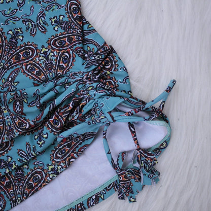Women'S Two Piece Print Bikini Vintage Swimsuit