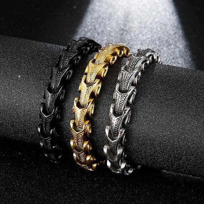 Sky Madrid Stainless Steel Dragon Bracelet