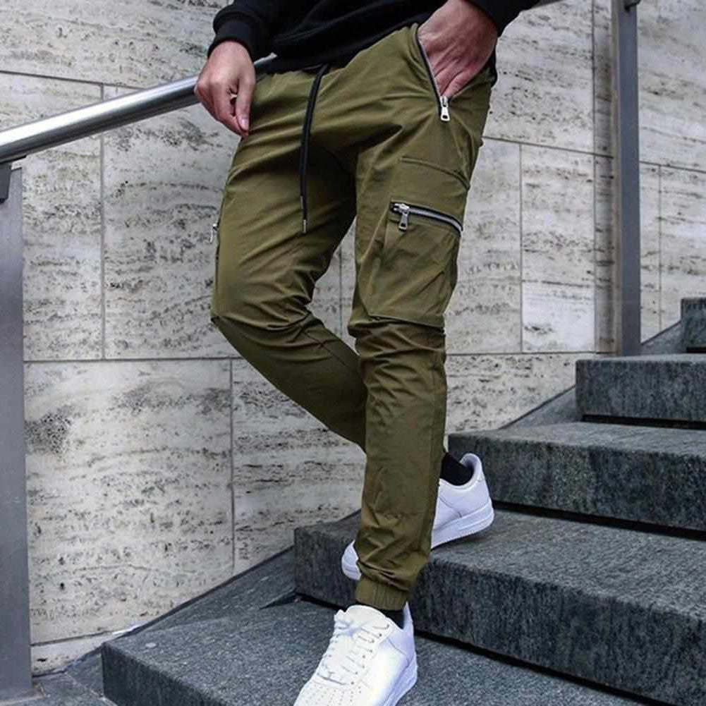 Sky Madrid Multi Pocket Slim Cargo Pants