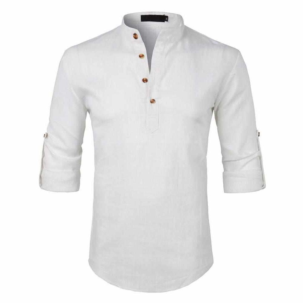 Saint Morris Linen Roll-Up Shirt
