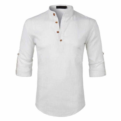 Saint Morris Linen Roll-Up Shirt