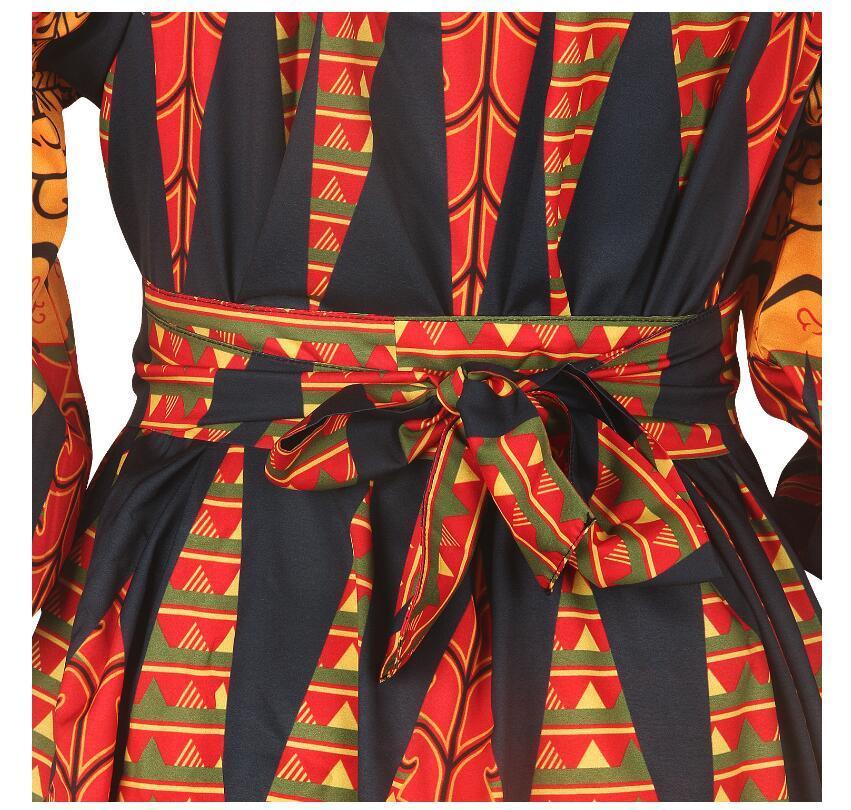 Hot Sale Sexy Africdresses For Women African Print Clothing One Shoulder Dress