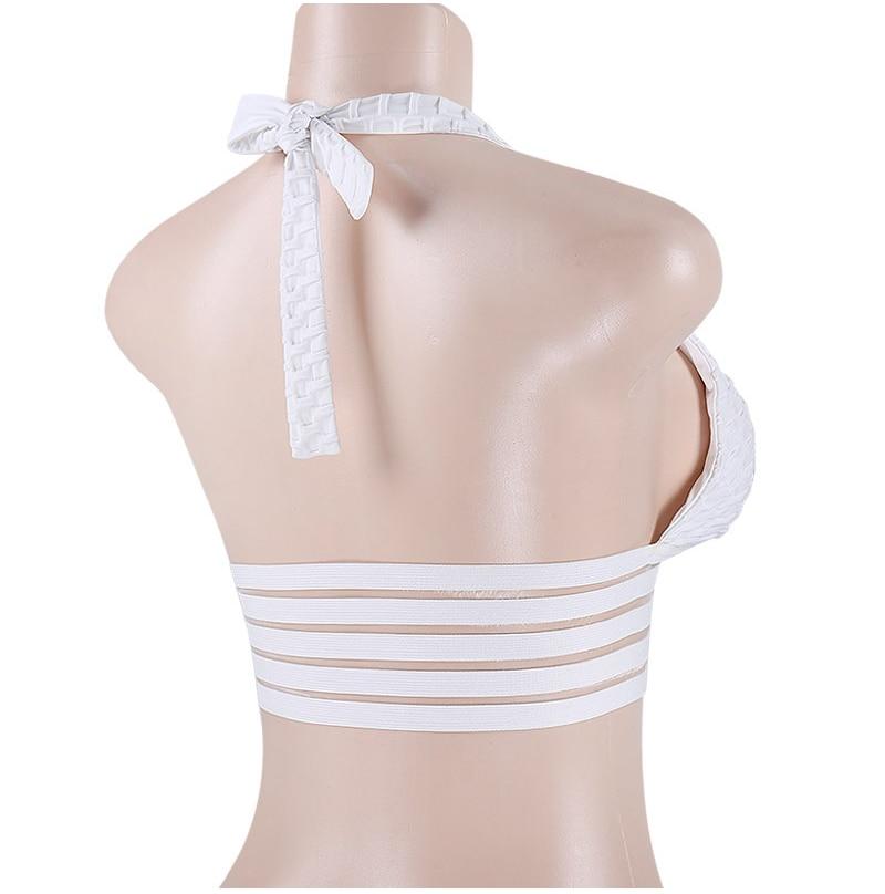 Sexy Deep V-Neck Halter Workout Women Bar Women Clothing 11 Color
