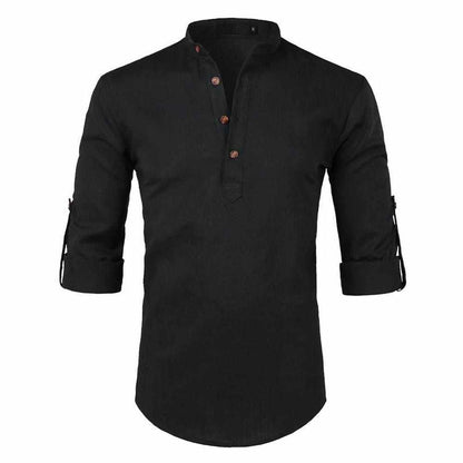 Saint Morris Linen Roll-Up Shirt